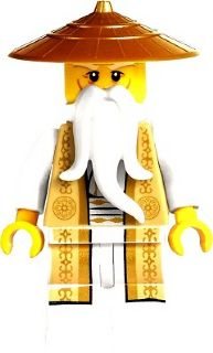 LEGO Minifigure-Sensei Wu - Tan and Gold Outfit (70751)-Ninjago-NJO168-Creative Brick Builders